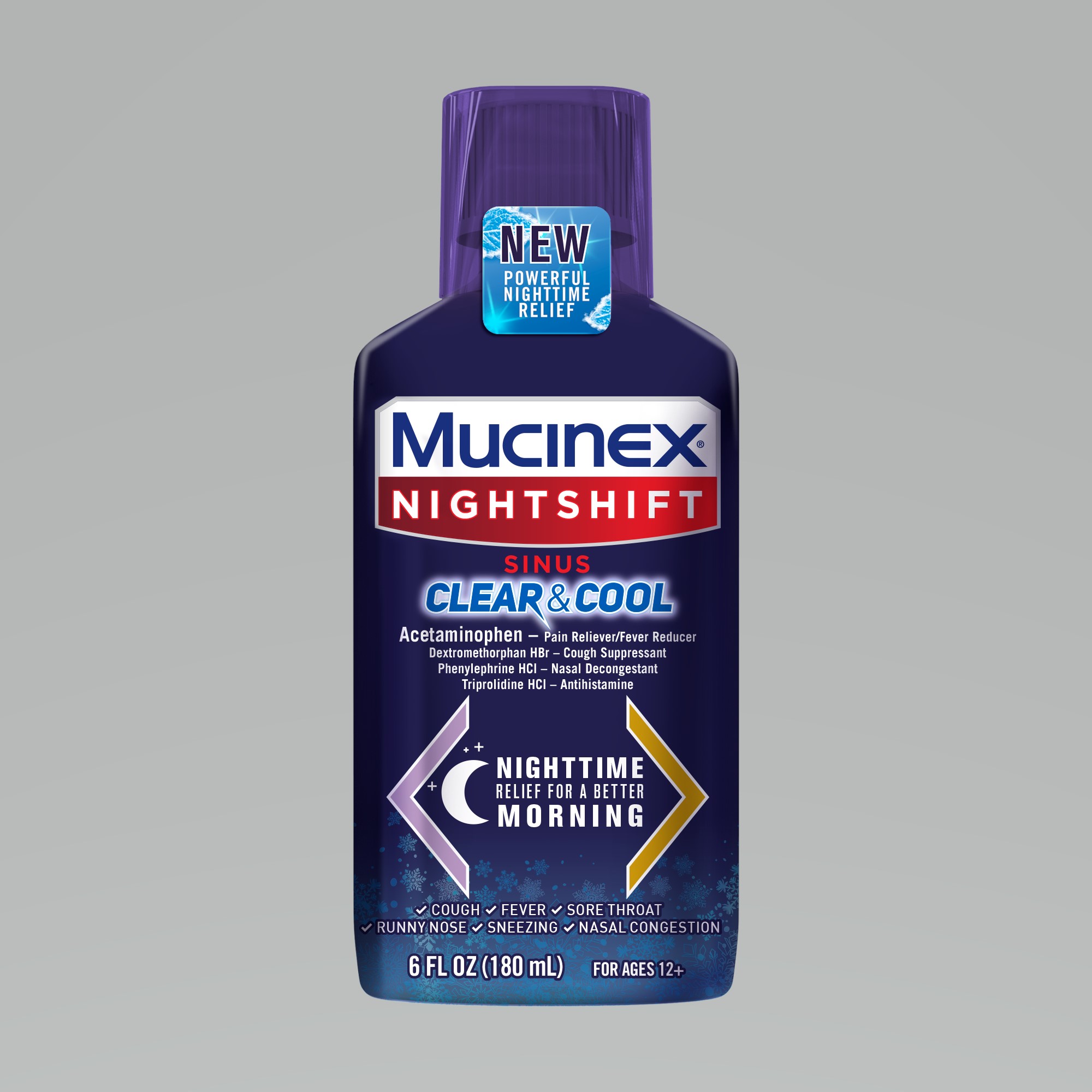 MUCINEX® Nightshift® Sinus Clear & Cool